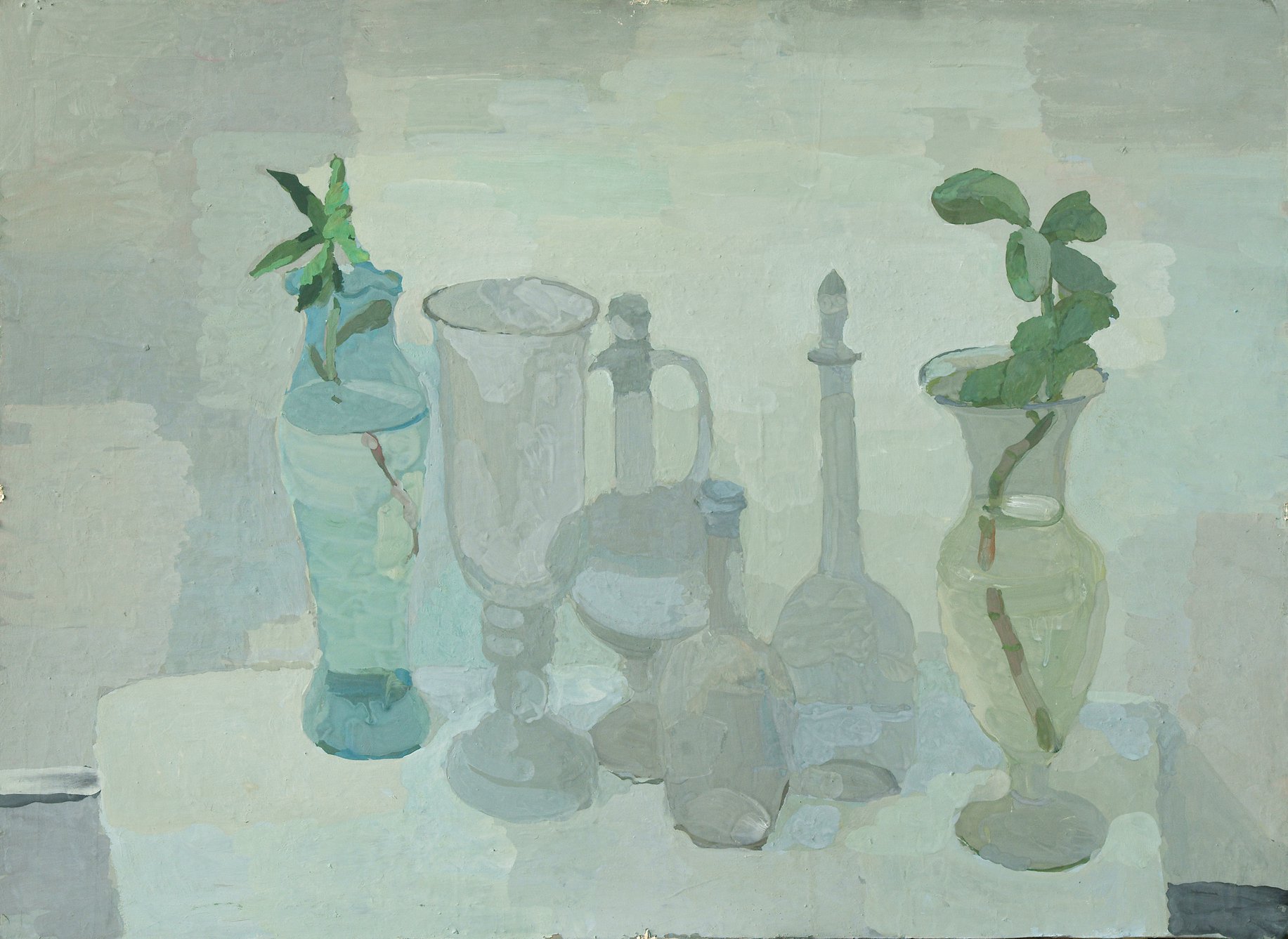 still life painting glass